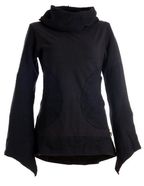 Vishes Sweater Damen Pullover aus Baumwolle mit Schalkragen Elfenshirt, Boh günstig online kaufen