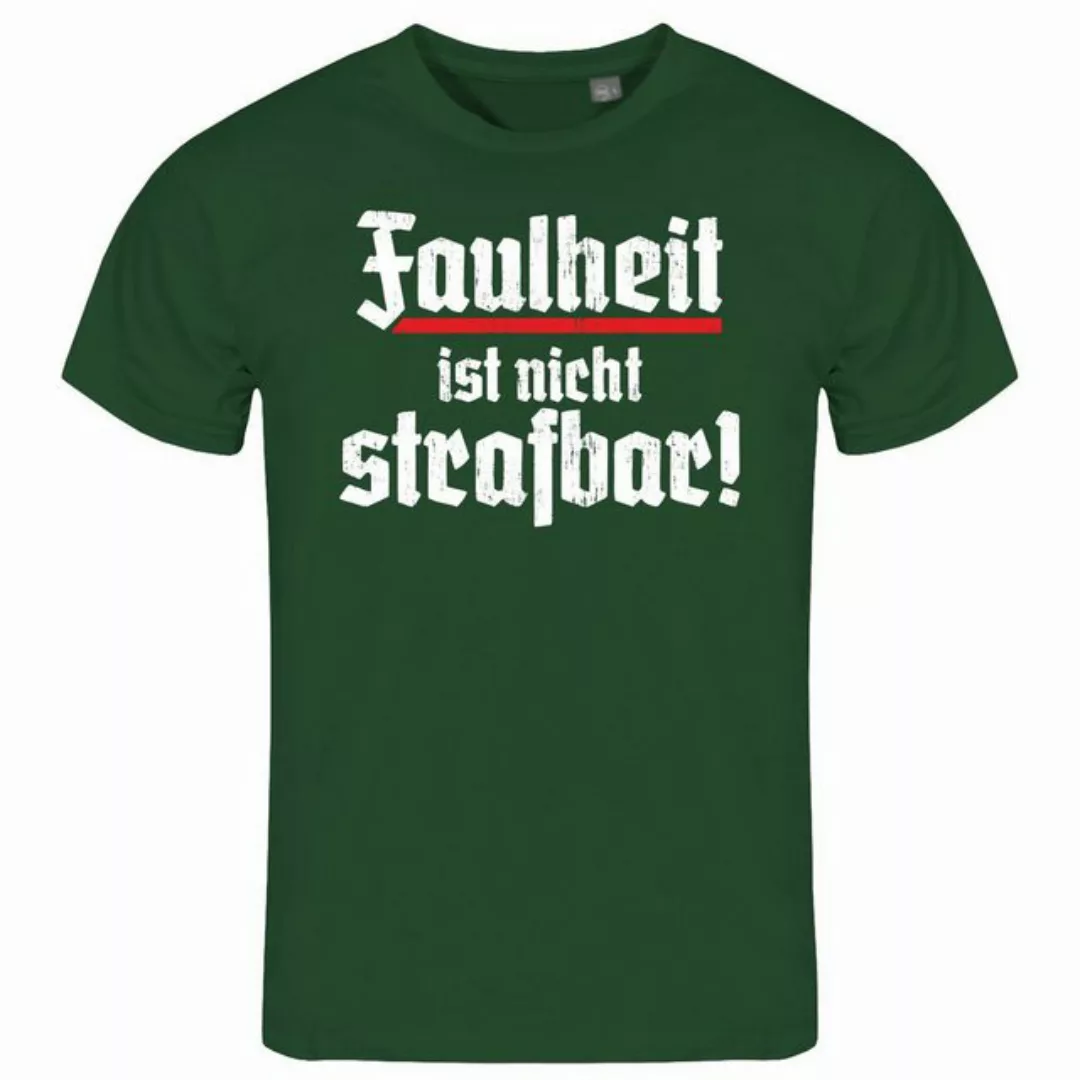 deinshirt Print-Shirt Herren T-Shirt Faulheit ist nicht strafbar Funshirt m günstig online kaufen