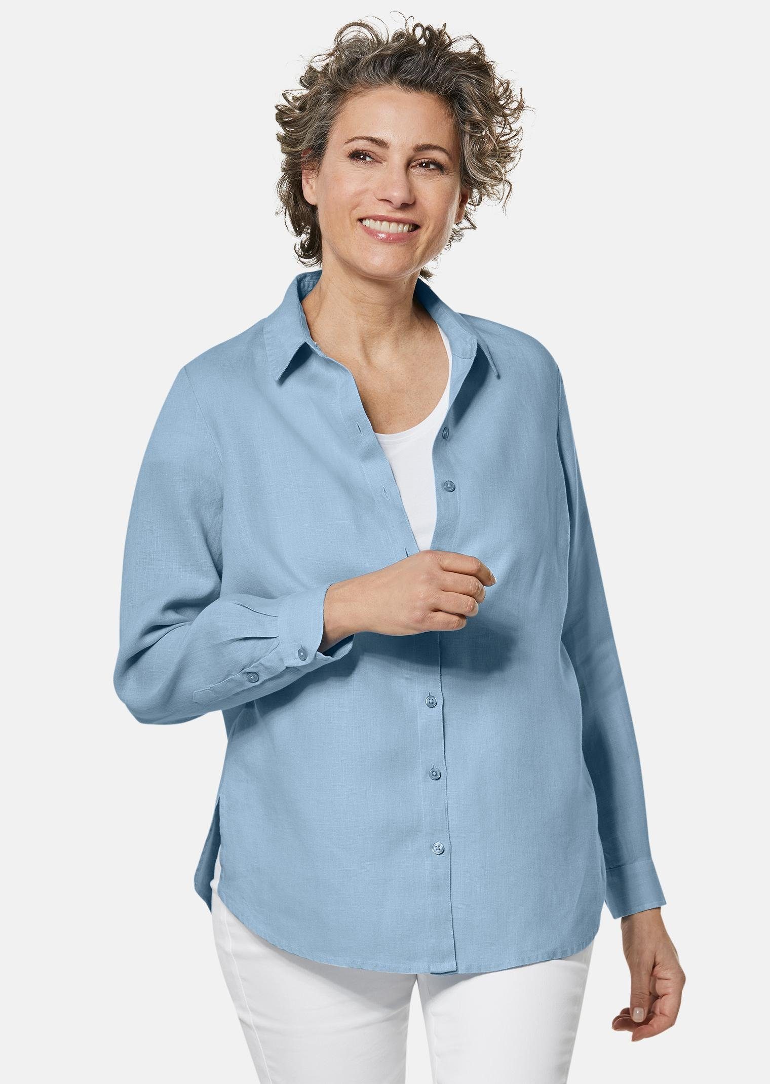 GOLDNER Langarmbluse Bequeme Damen Businessbluse günstig online kaufen
