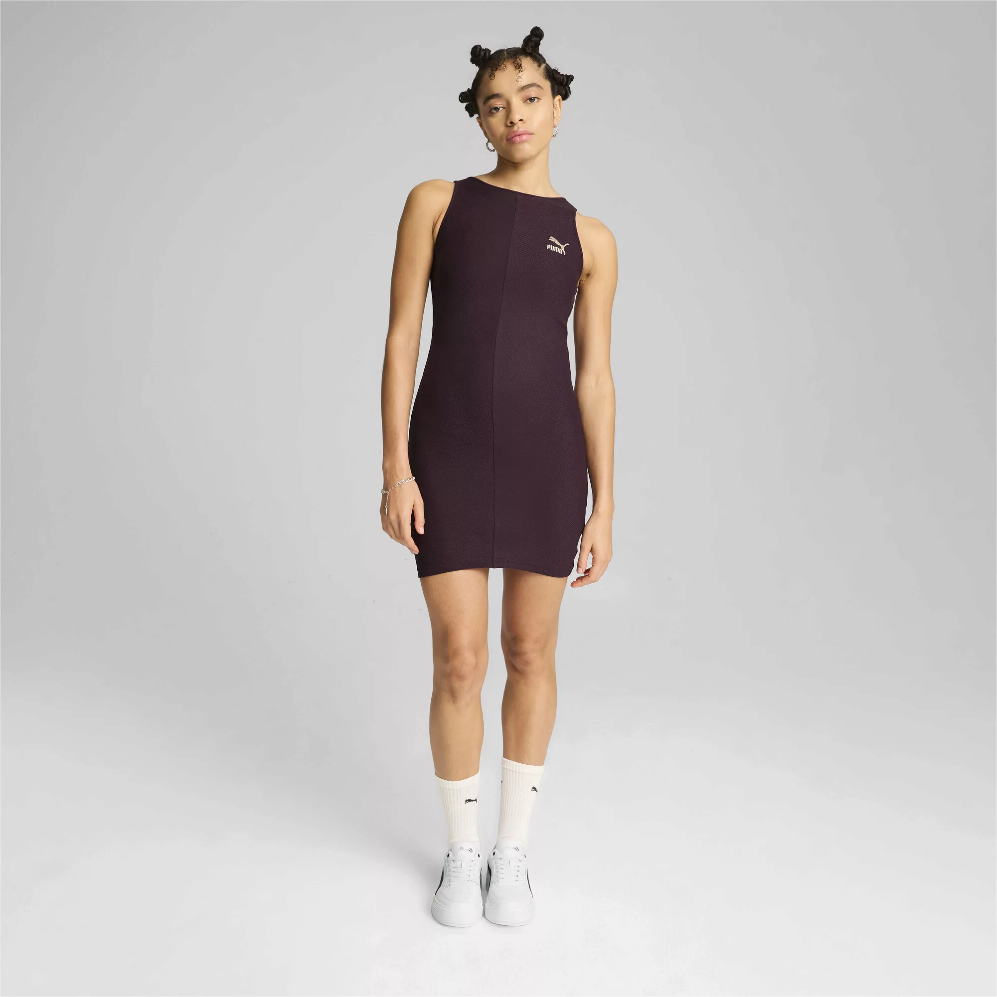 PUMA Sweatkleid "CLASSICS Geripptes Kleid Damen" günstig online kaufen