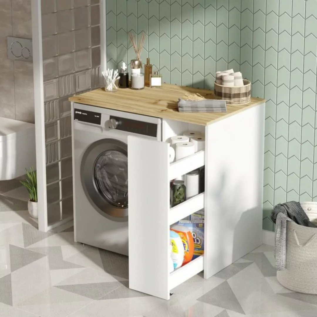 Luxusbetten24 Waschmaschinenumbauschrank Designer Waschmaschinenschrank Lau günstig online kaufen