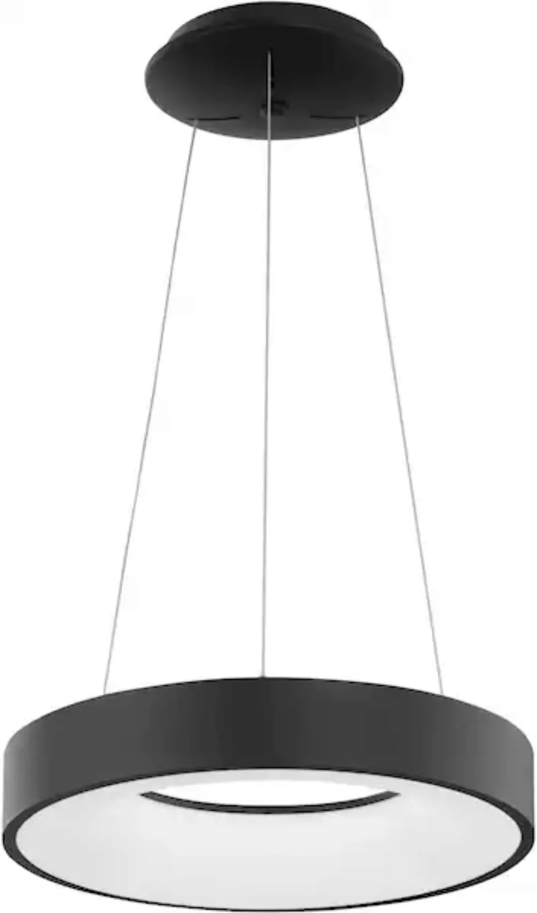 LED Pendelleuchte Rando Thin in Schwarz-matt 30W 1950lm günstig online kaufen