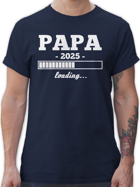 Shirtracer T-Shirt Papa loading 2025 weiß Papa günstig online kaufen