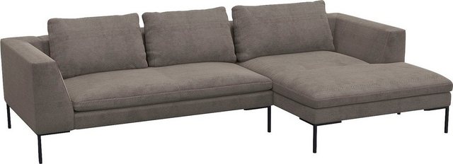 FLEXLUX Ecksofa "Loano", modernes Sofa, frei im Raum stellbar, lose Kissen, günstig online kaufen