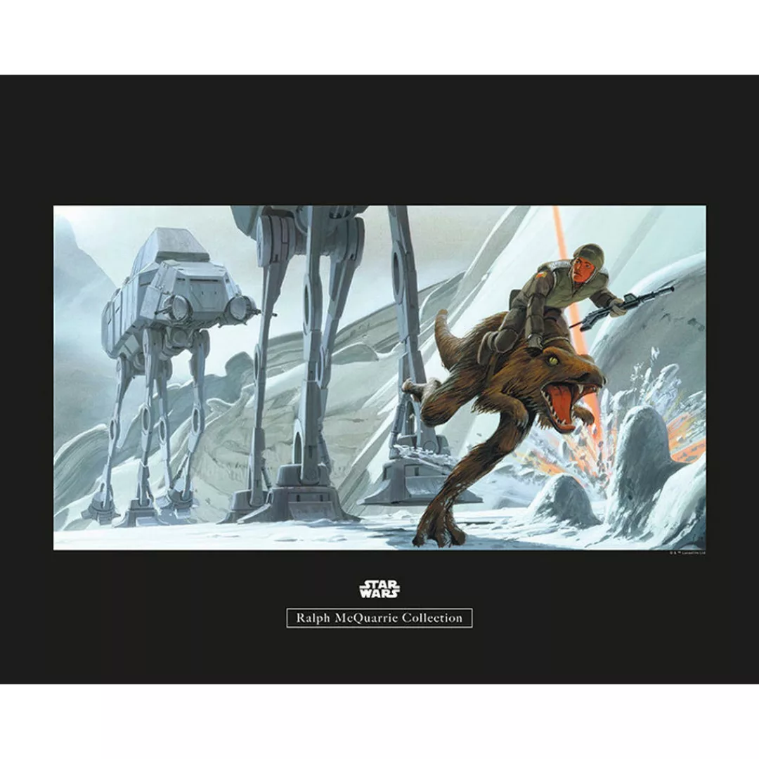 Komar Wandbild Star Wars Classic RMQ Hoth Battle G Star Wars B/L: ca. 50x40 günstig online kaufen