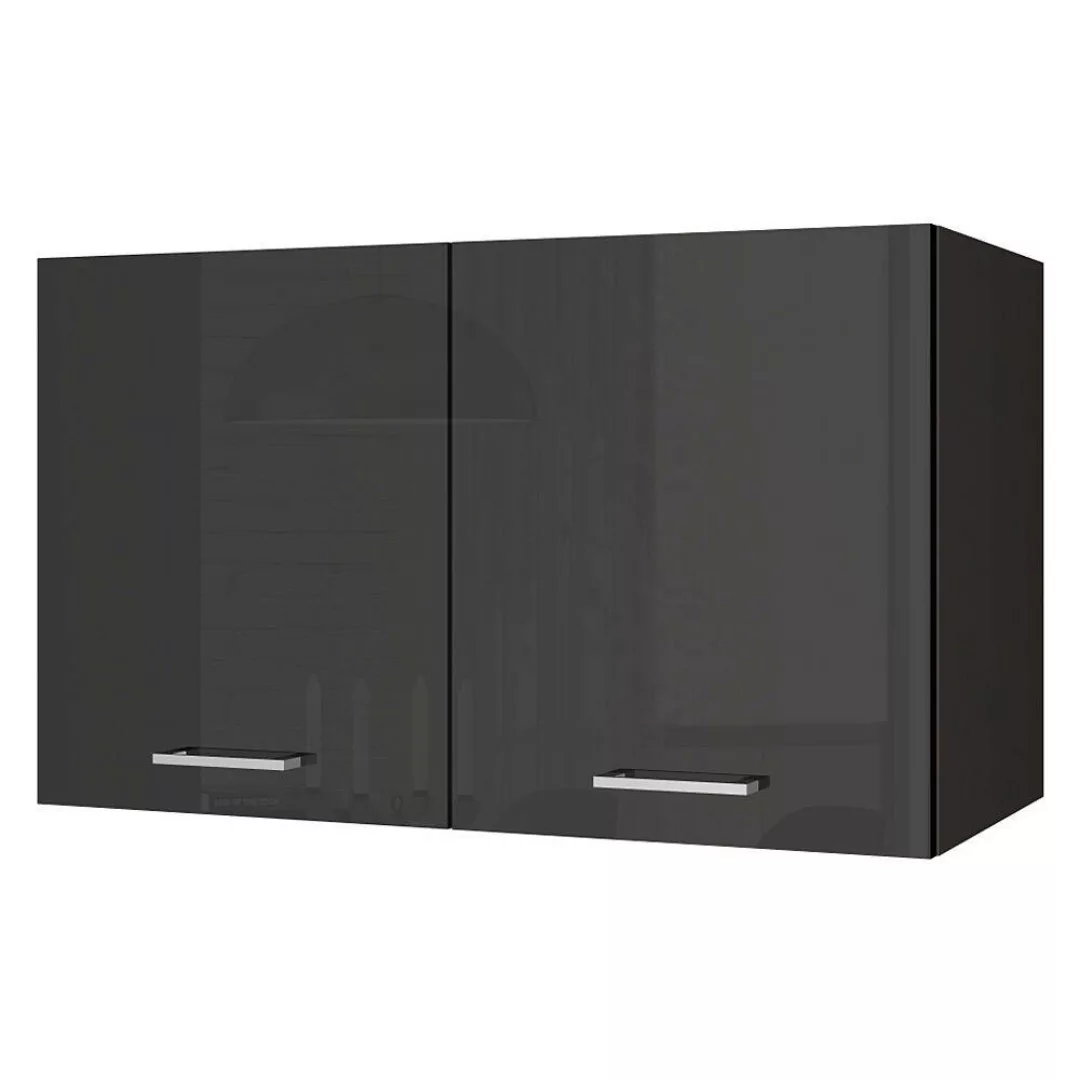 Küchen-Hängeschrank 100 MARANELLO-03 Anthrazit Hochglanz Breite 100 cm günstig online kaufen