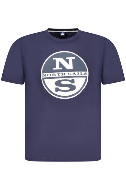 North Sails T-Shirt Herren Blaues Kurzarm T-Shirt mit Rundhals und günstig online kaufen