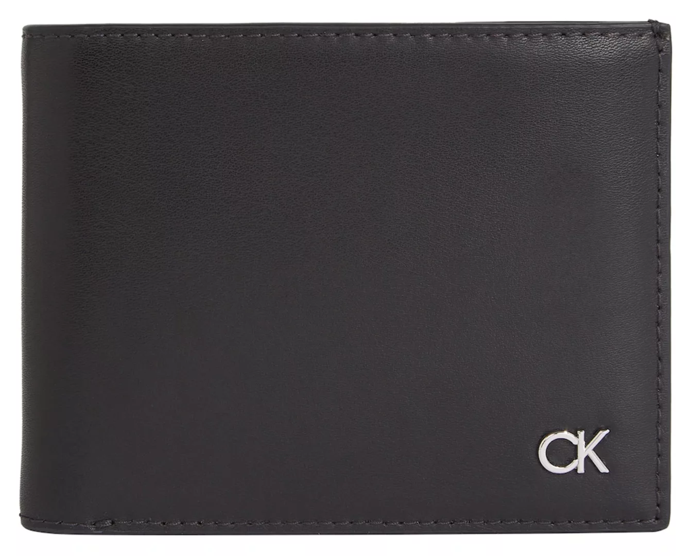 Calvin Klein Geldbörse "METAL CK BIFOLD 5CC W/COIN", Geldbörse Portemonnaie günstig online kaufen