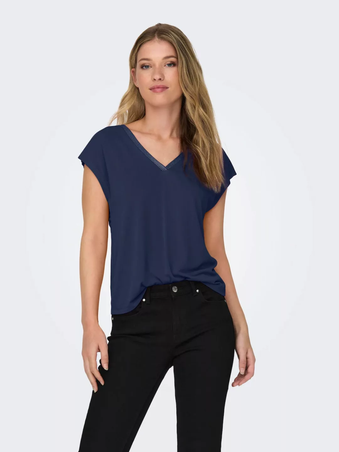 ONLY Kurzarmshirt ONLFREE LIFE S/S MODAL STITCH TOP JRS günstig online kaufen