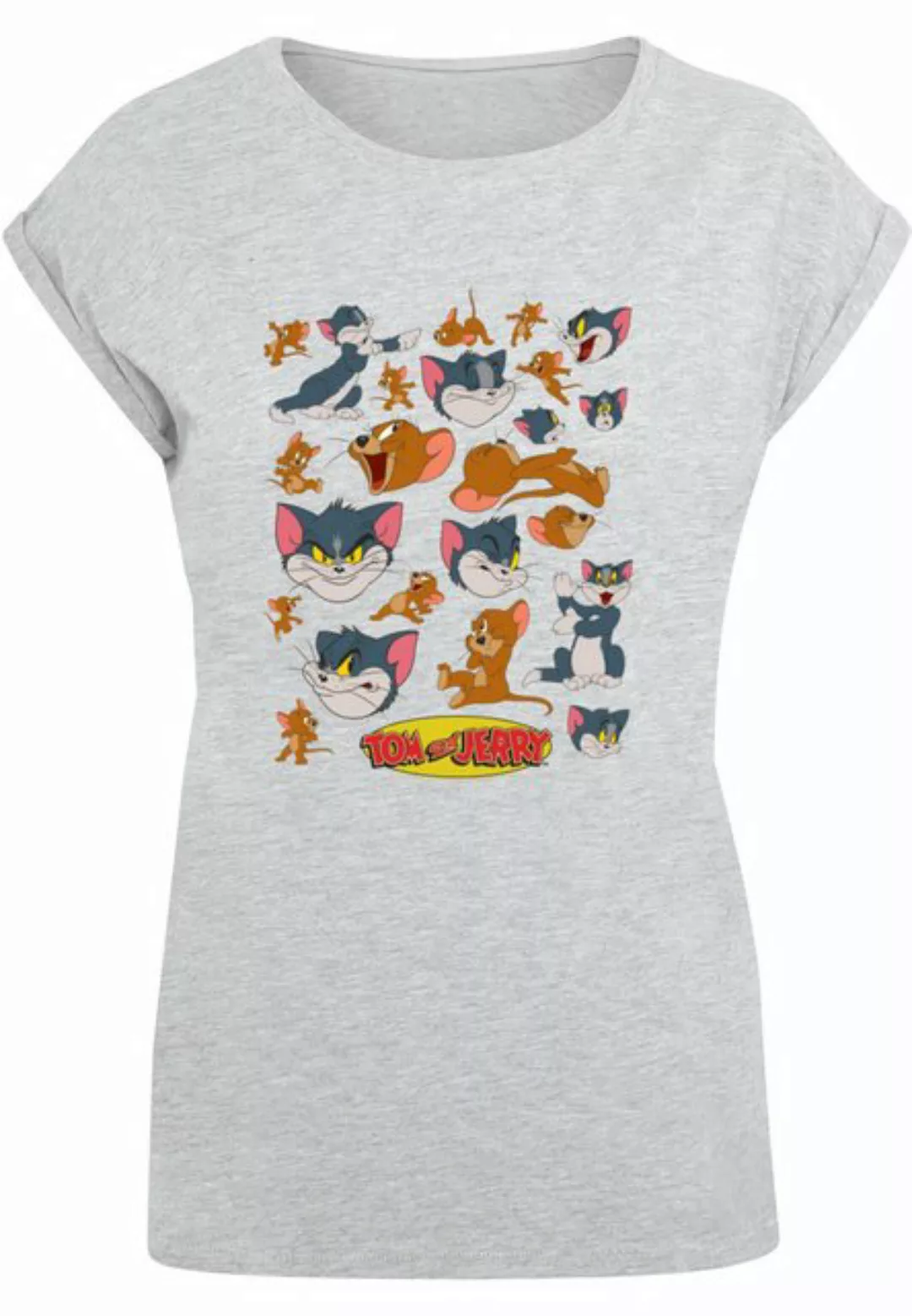 ABSOLUTE CULT T-Shirt ABSOLUTE CULT Damen Ladies Tom and Jerry - Many Faces günstig online kaufen