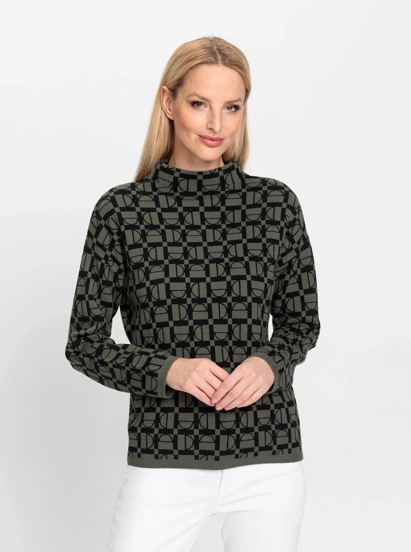 heine Jacquardpullover "Jacquard-Pullover" günstig online kaufen