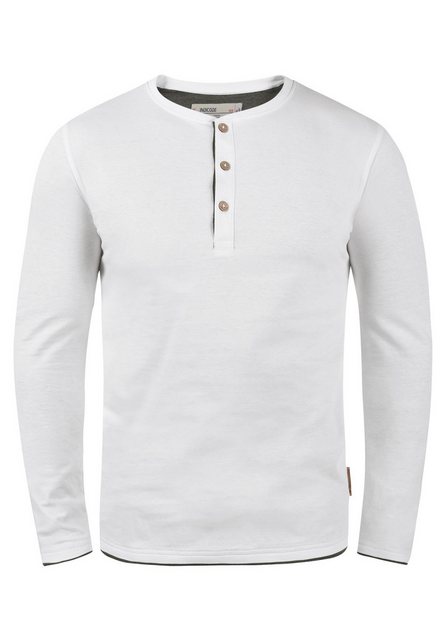 Indicode Rundhalsshirt IDGifford Longsleeve mit Knopfleiste günstig online kaufen