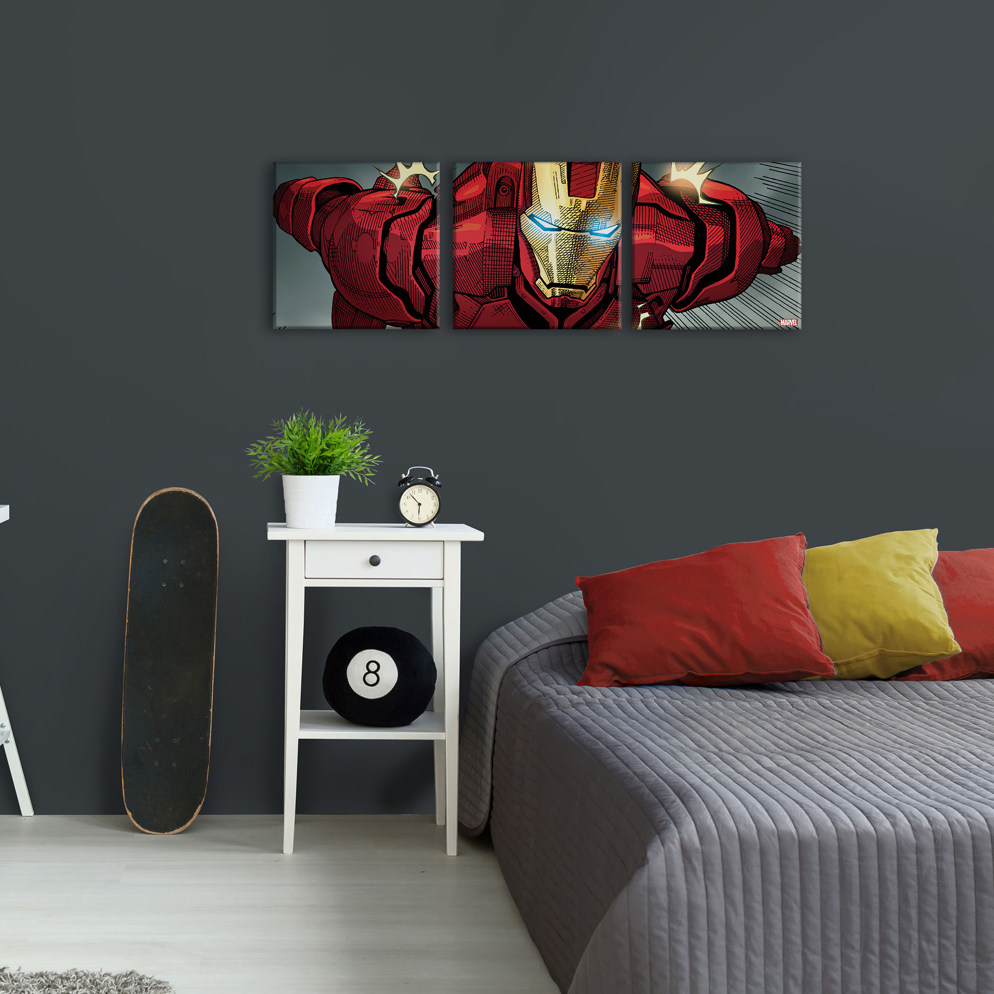 MARVEL Leinwandbild "Iron Man Classic", (Set, 3 St.) günstig online kaufen