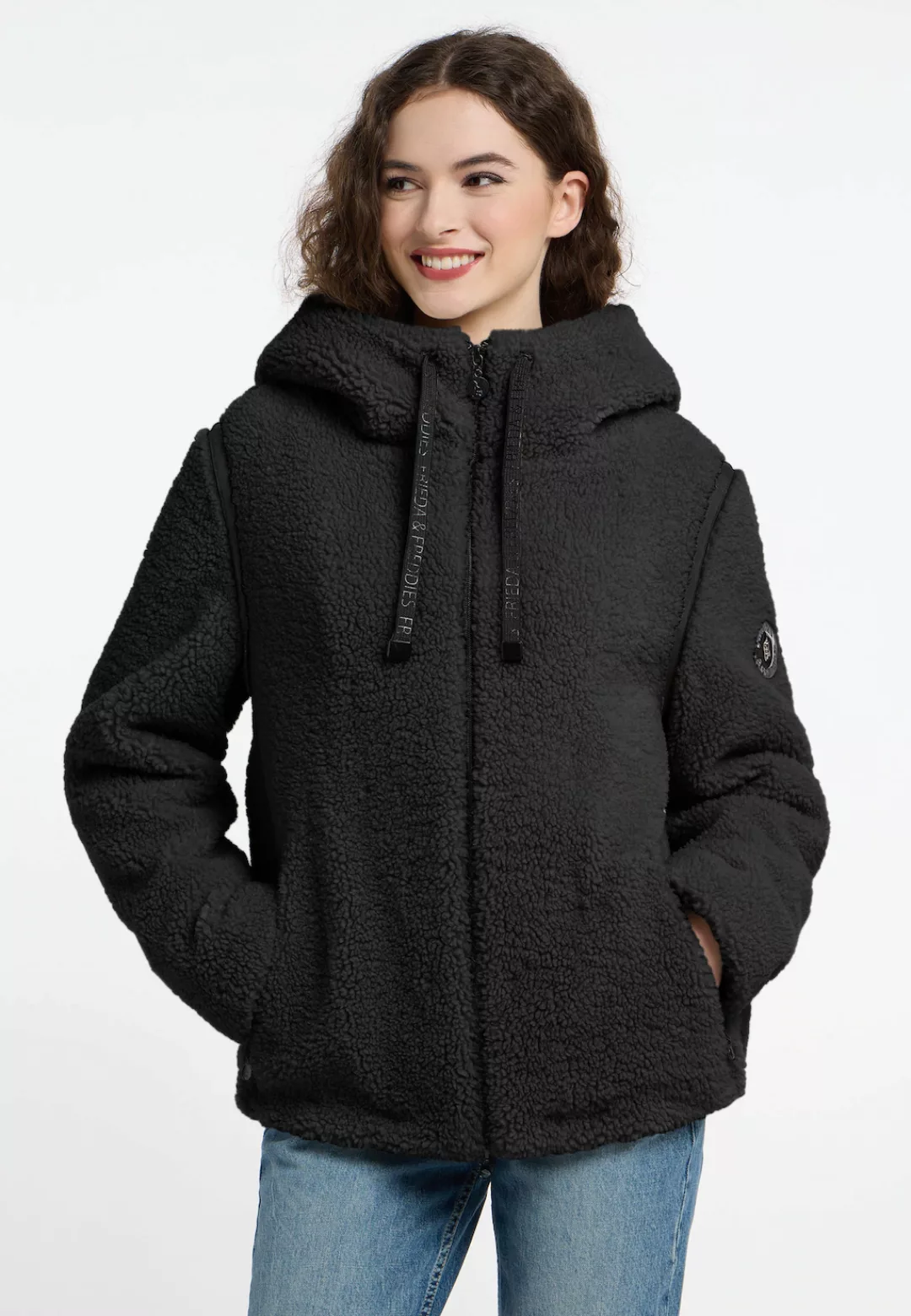 Frieda & Freddies Outdoorjacke "Fake Fur Jacket", mit Reißverschluss günstig online kaufen