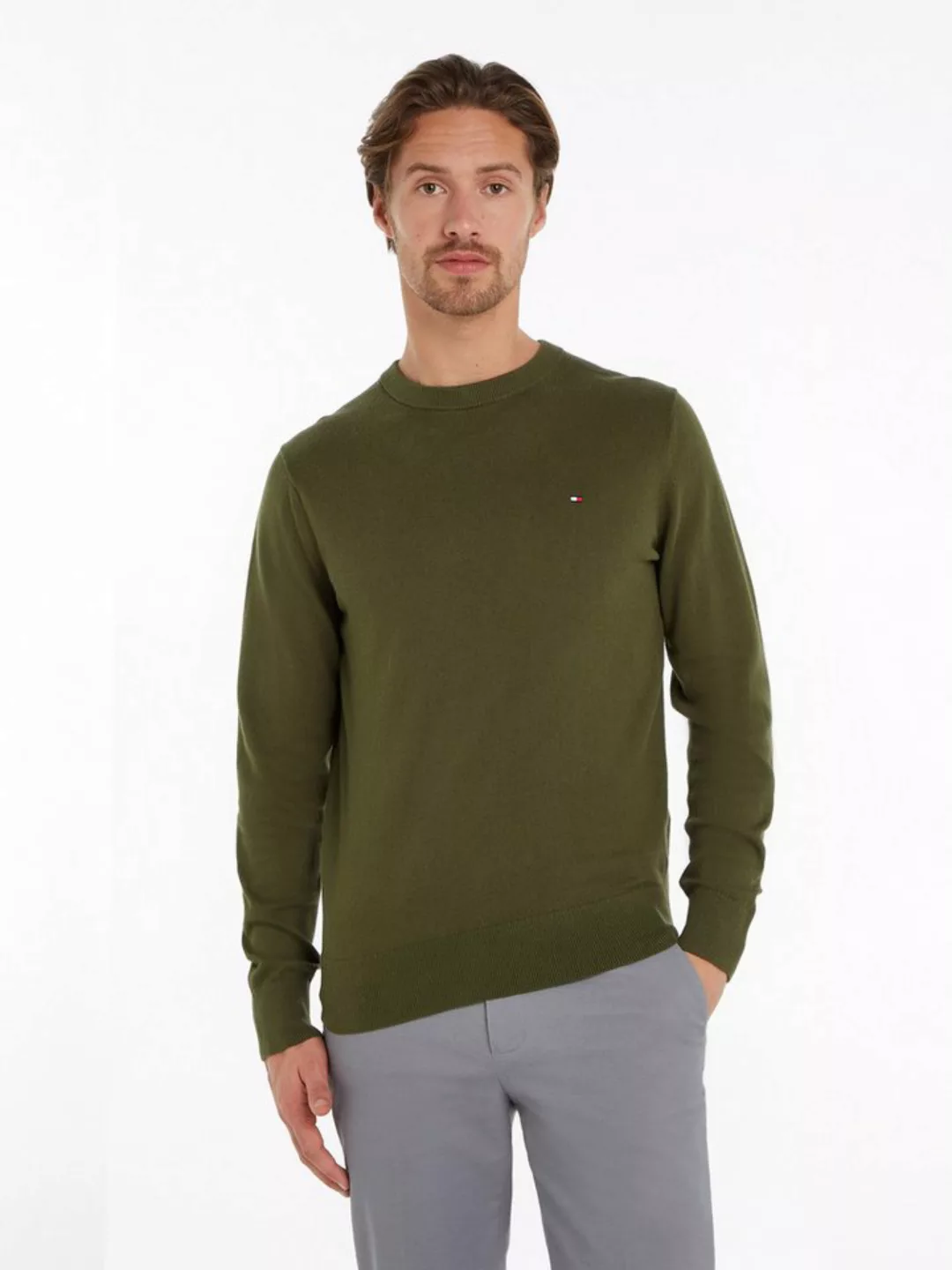 Tommy Hilfiger Rundhalspullover PIMA ORG CTN CASHMERE CREW NECK günstig online kaufen