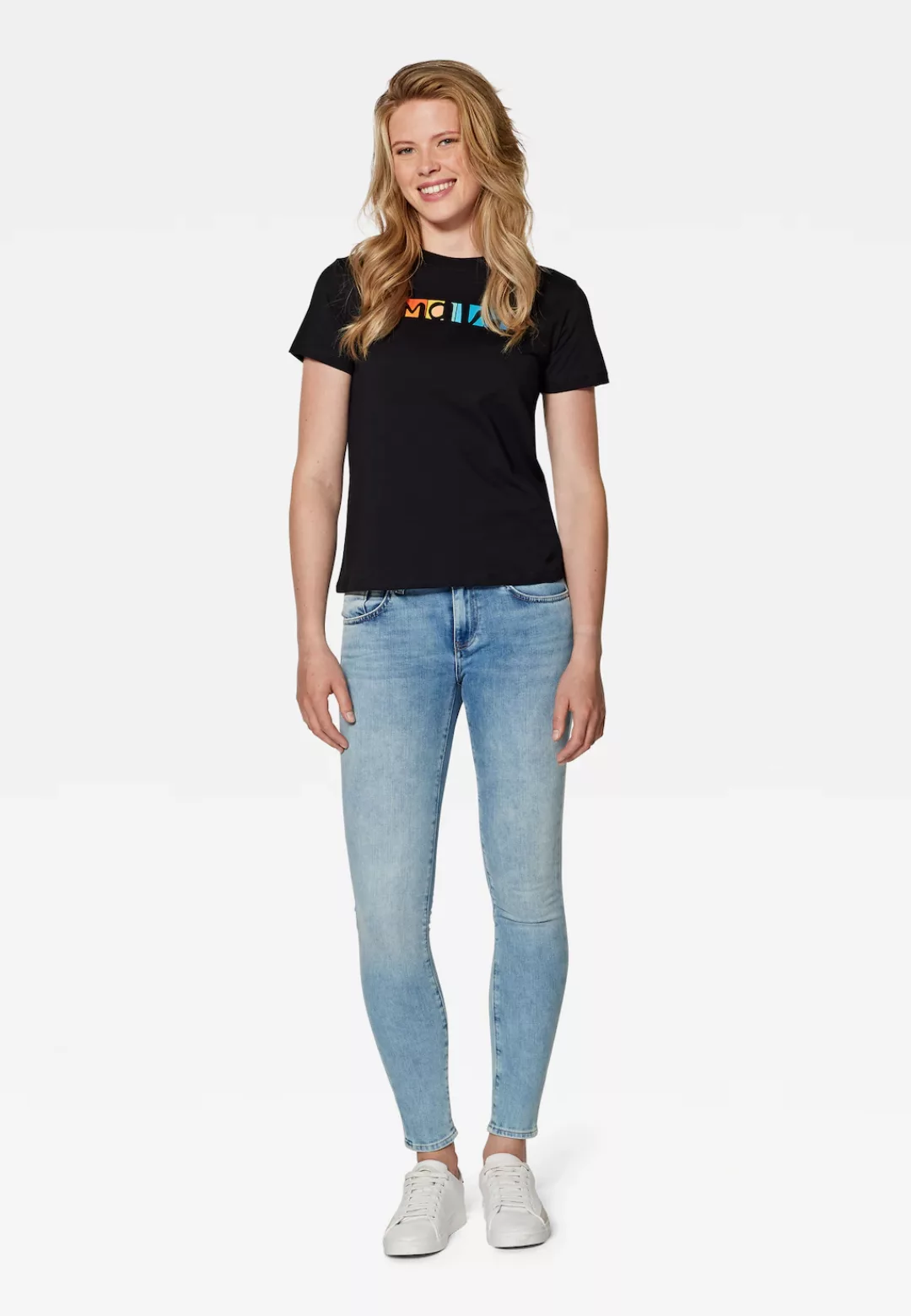 Mavi Rundhalsshirt "COLOURFUL MAVI LOGO T-SHIRT", T-Shirt mit Mavi Print günstig online kaufen