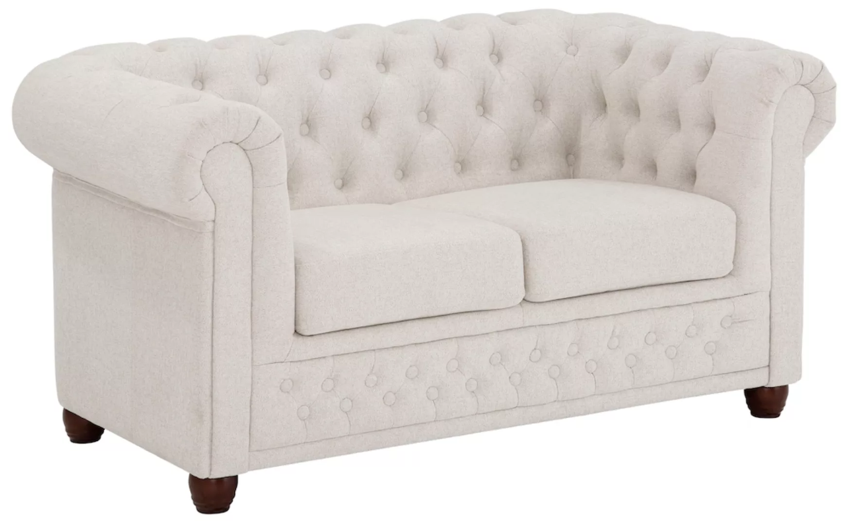 Home affaire Chesterfield-Sofa "New Castle", mit hochwertiger Knopfheftung günstig online kaufen