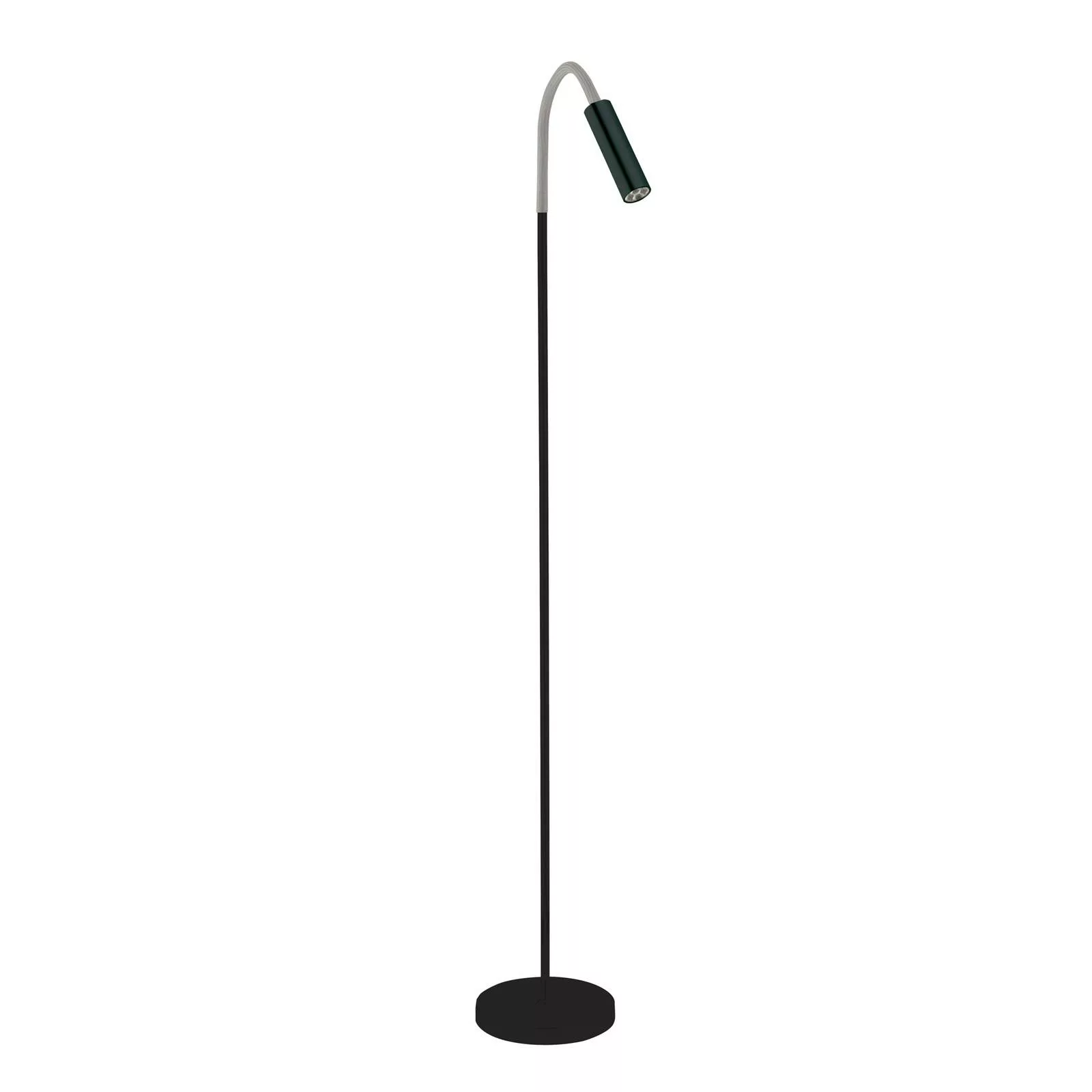 LED-Stehlampe Rocco, schwarz matt Flexarm grau günstig online kaufen