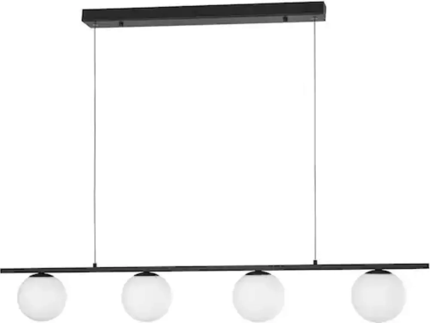 LED Pendelleuchte Joline in Schwarz-matt und Weiß 4x 8W 2060lm günstig online kaufen