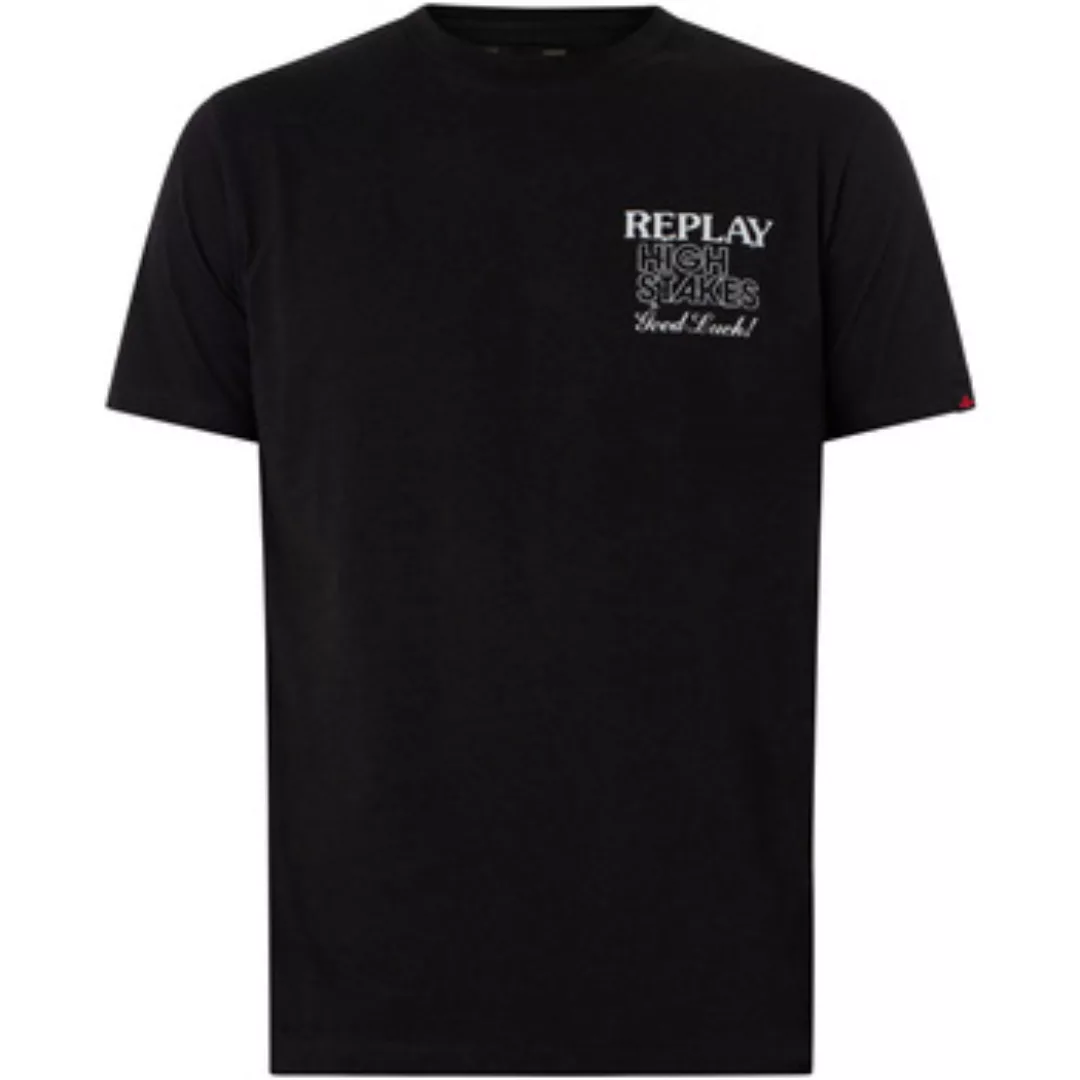 Replay  T-Shirt Grafik T-Shirt mit hohem Einsatz günstig online kaufen