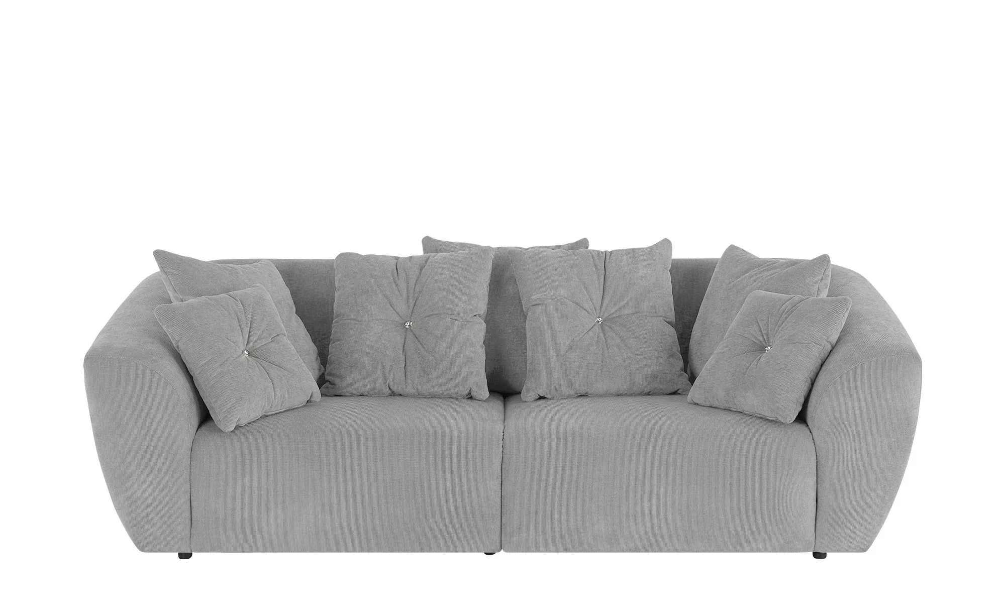 smart Big Sofa  Krista ¦ grau ¦ Maße (cm): B: 250 H: 81 T: 106 Polstermöbel günstig online kaufen