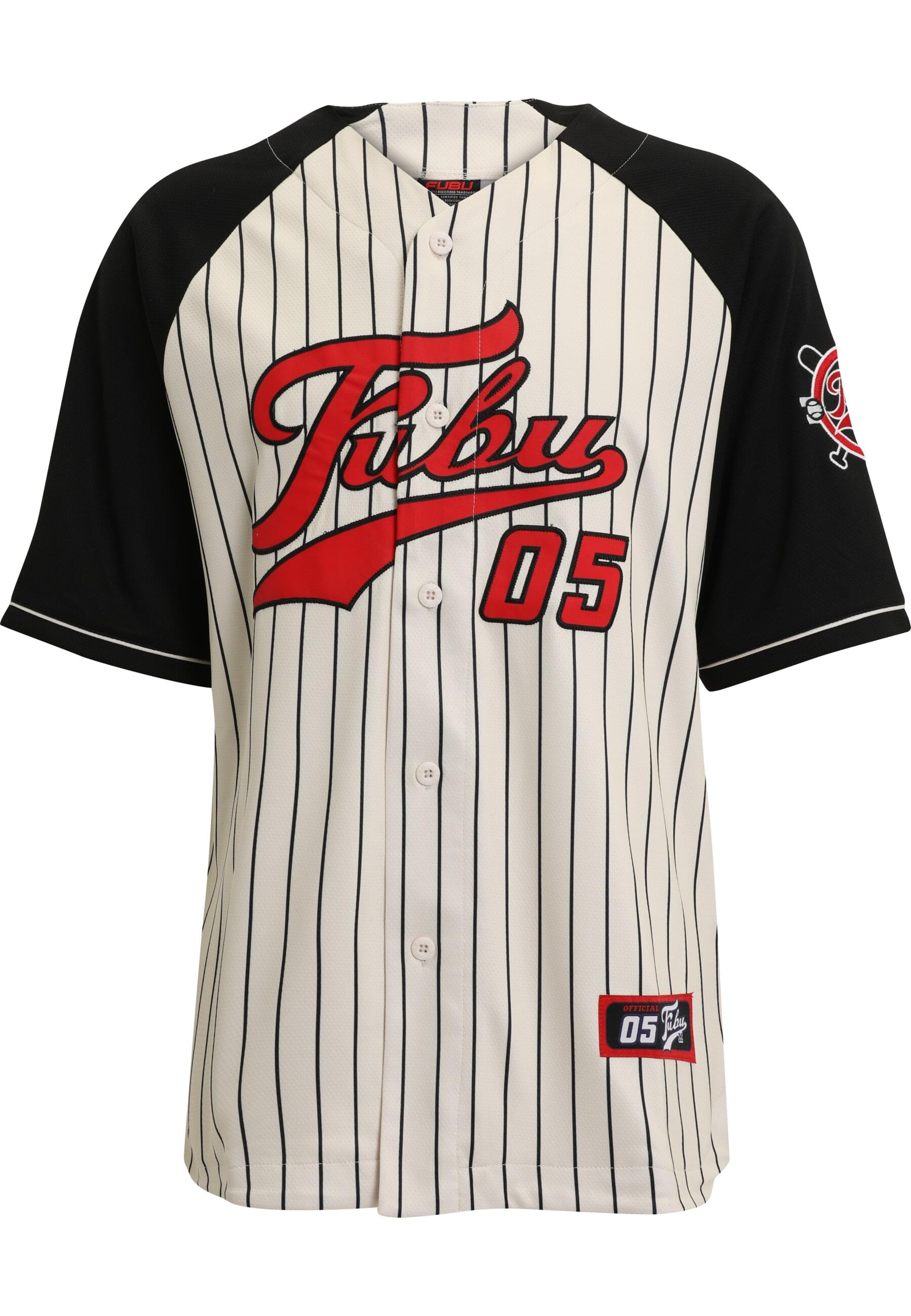 Fubu T-Shirt "Fubu Herren FM231-008-1 FUBU Varsity Pinstriped Baseball Shir günstig online kaufen