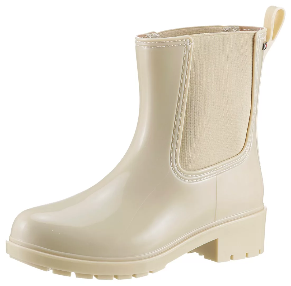 Tommy Hilfiger Chelseaboots "FLAG RAINBOOT", Gummistiefel, Blockabsatz, Sch günstig online kaufen