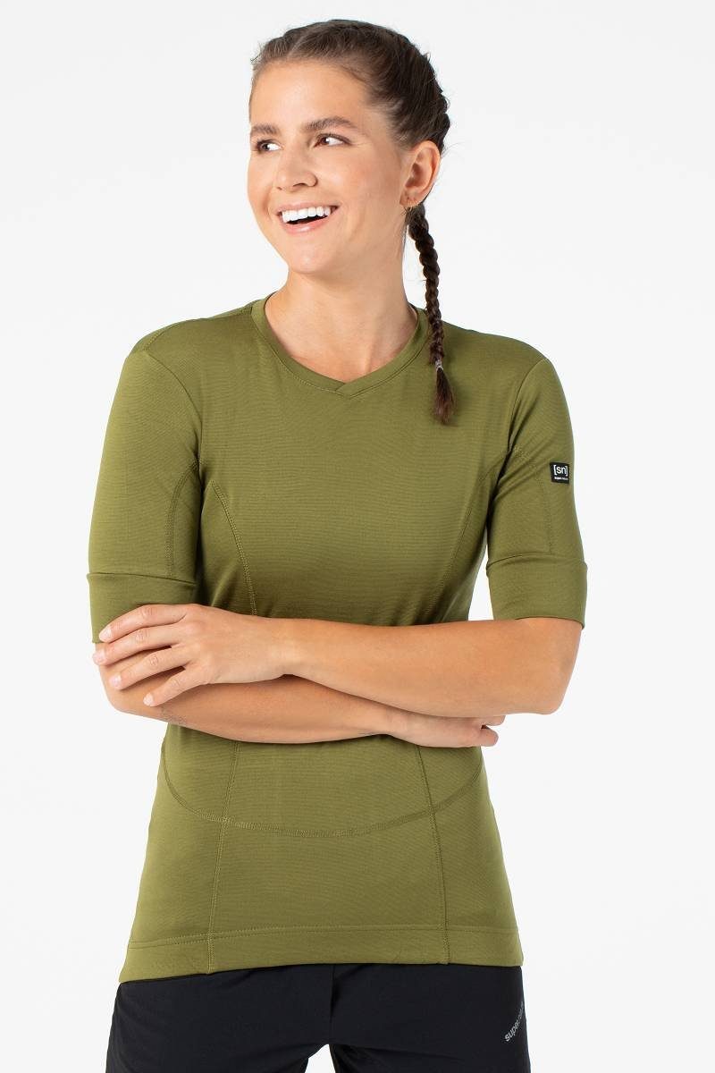SUPER.NATURAL Radtrikot Merino Fahrradtrikot W GRAVA günstig online kaufen