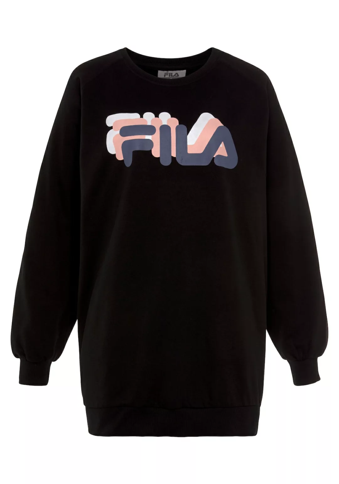 Fila Longpullover Homewearpullover mit 3-farbigem Logoprint vorn günstig online kaufen