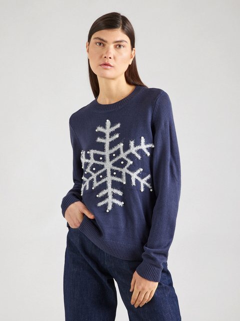 Vila Rollkragenpullover VISnowflake (1-tlg) Perlen günstig online kaufen