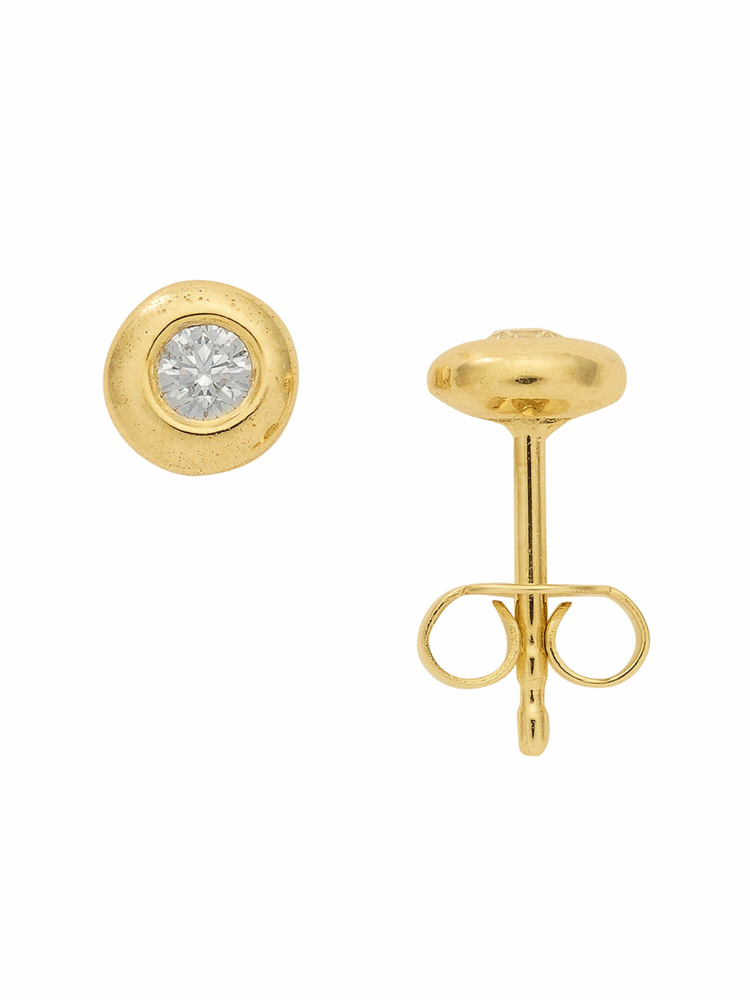 Adelia´s Paar Ohrhänger "585 Gold Ohrringe Ohrstecker mit Diamant Brillant günstig online kaufen