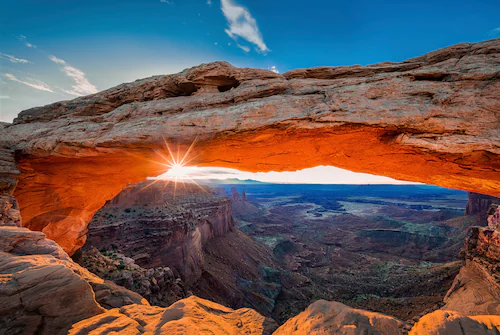 Papermoon Fototapete »Photo-Art MICHAEL ZHENG, SONNENAUFGANG AM MESA-BOGEN« günstig online kaufen