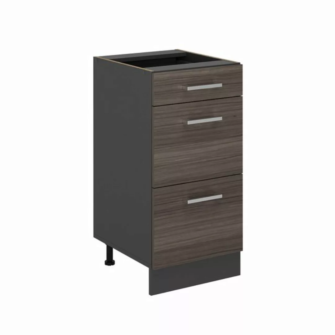 Vicco Unterschrank R-Line, Edelgrau/Anthrazit, 40 cm mit Schubladen, ohne A günstig online kaufen