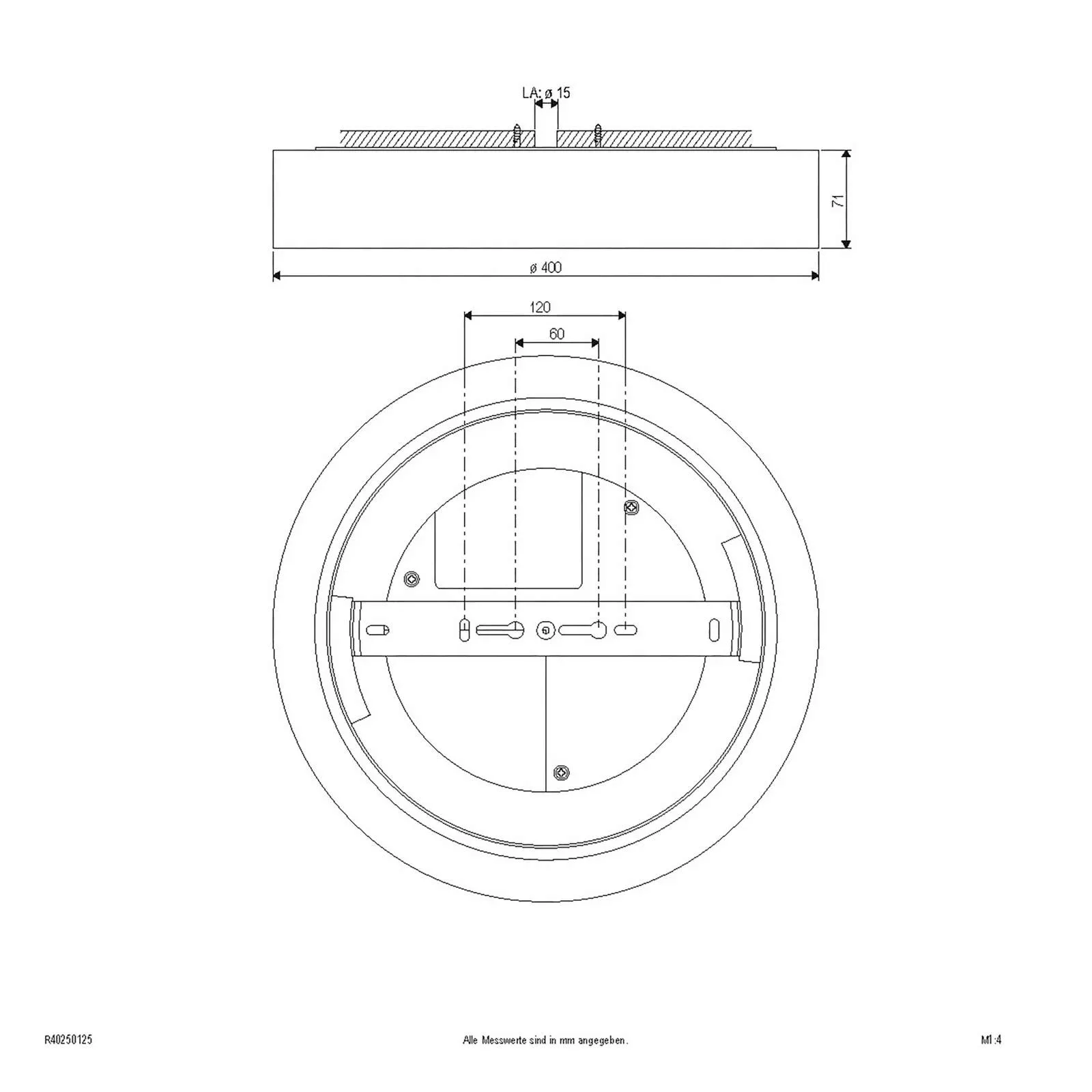 EVN Lichttechnik LED-Anbauleuchte IP54 3000K, 4000K, 5700K R40250125 günstig online kaufen