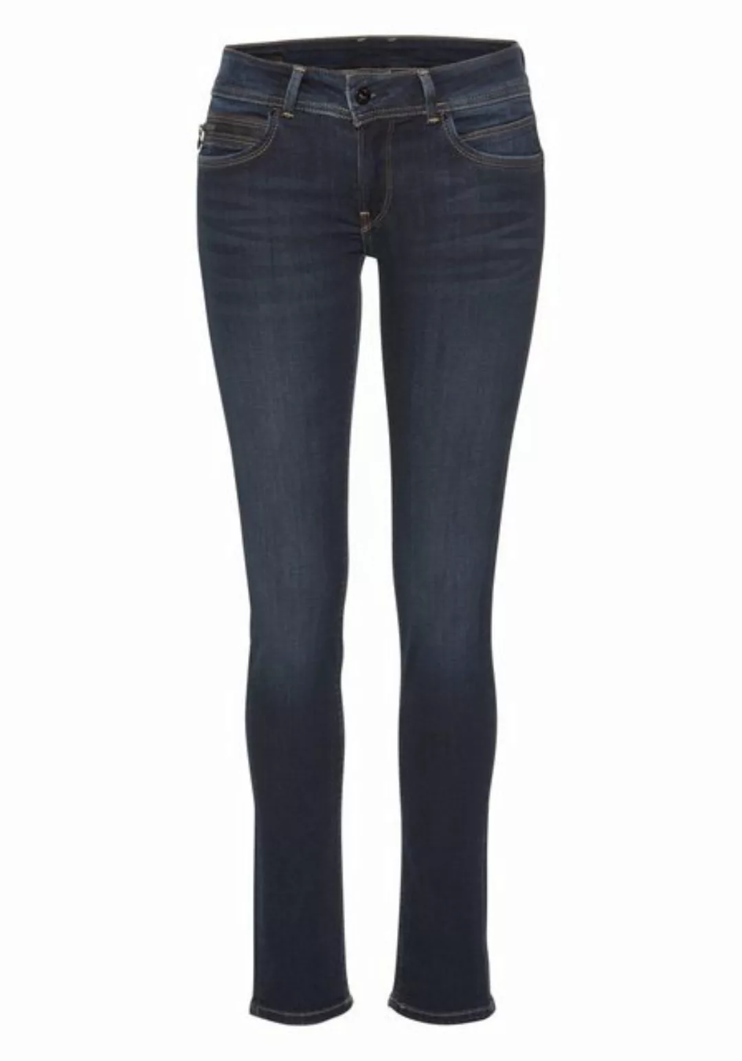 Pepe Jeans Slim-fit-Jeans NEW BROOKE mit 1-Knopf Bund und Reißverschlusstas günstig online kaufen