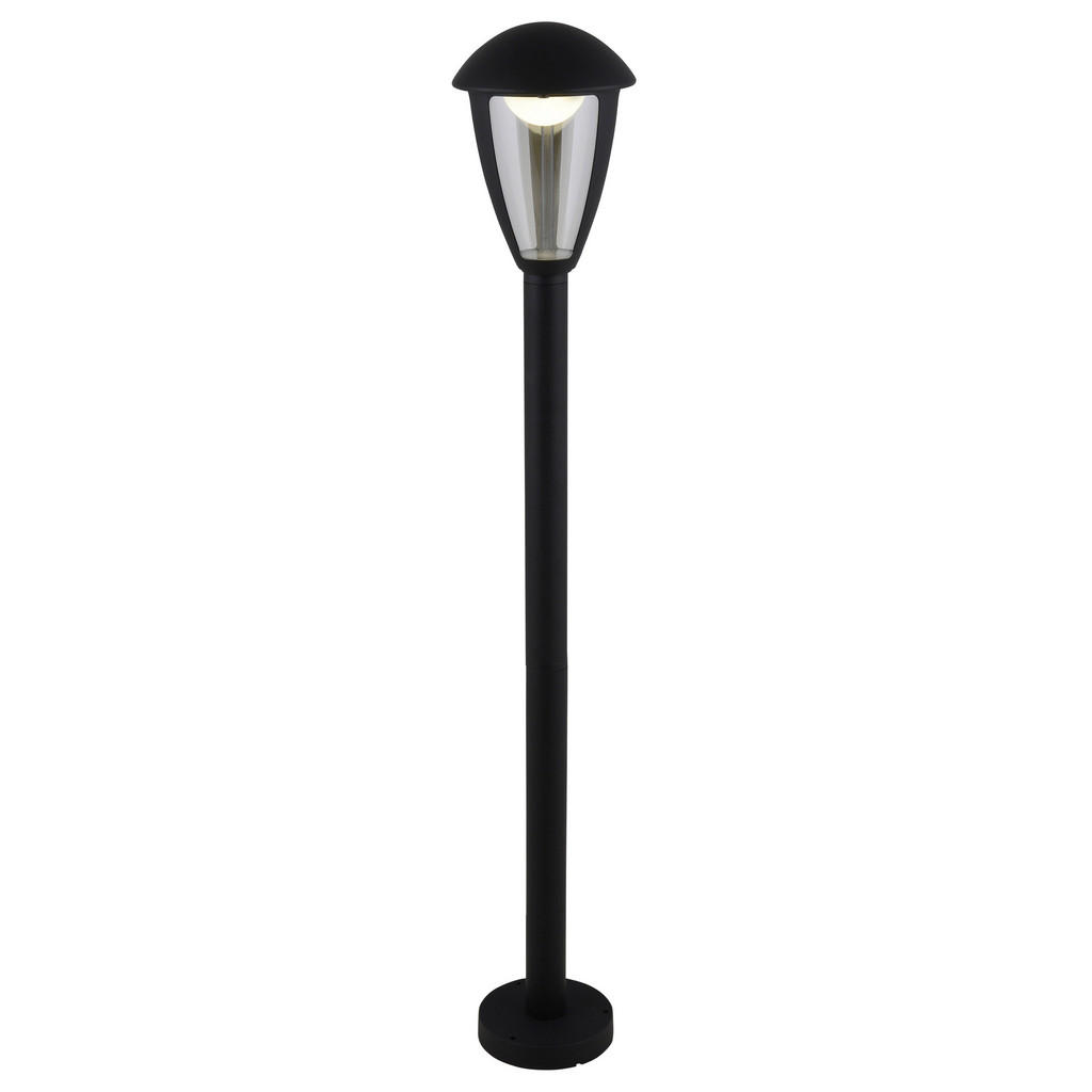näve LED Außen-Stehlampe "Clint", 1 flammig, Aluminium schwarz Kunststoff k günstig online kaufen