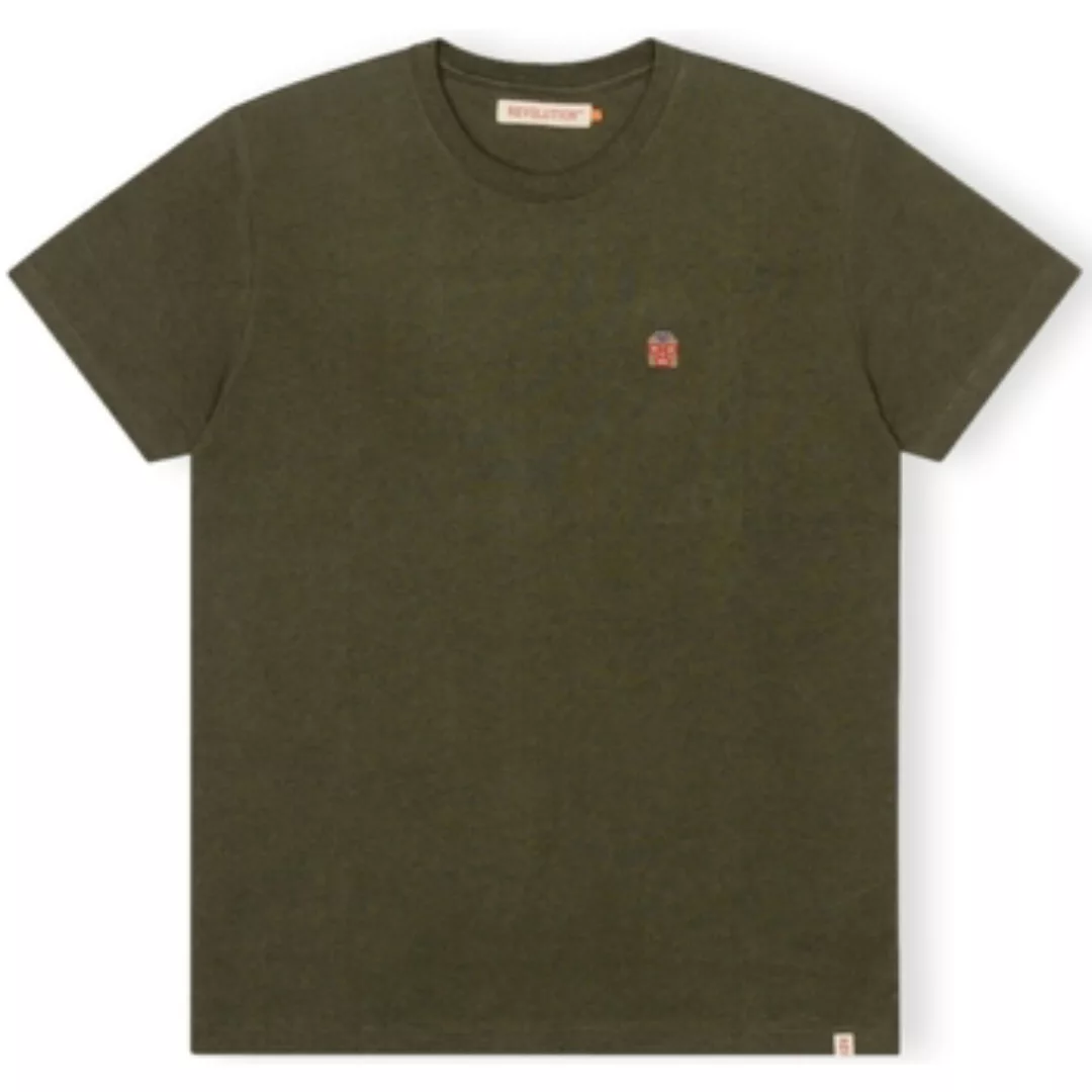 Revolution  T-Shirts & Poloshirts T-Shirt Regular 1340 WES - Army/Melange günstig online kaufen