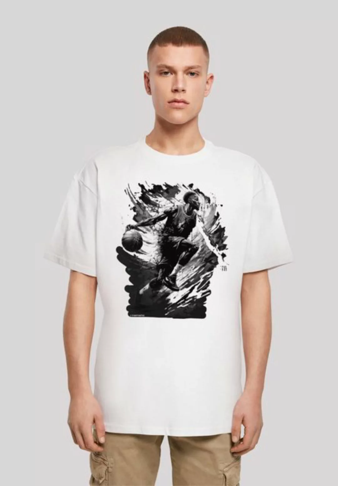 F4NT4STIC T-Shirt Basketball Splash Sport OVERSIZE TEE Print günstig online kaufen
