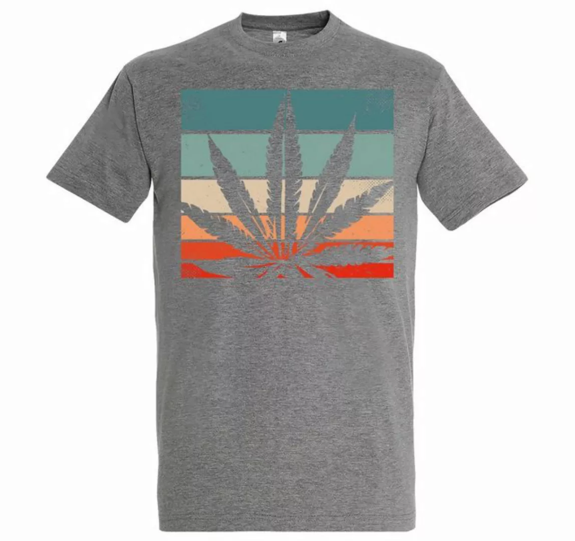 Youth Designz T-Shirt Retro Cannabis Herren T-Shirt mit Trendigem Frontdruc günstig online kaufen