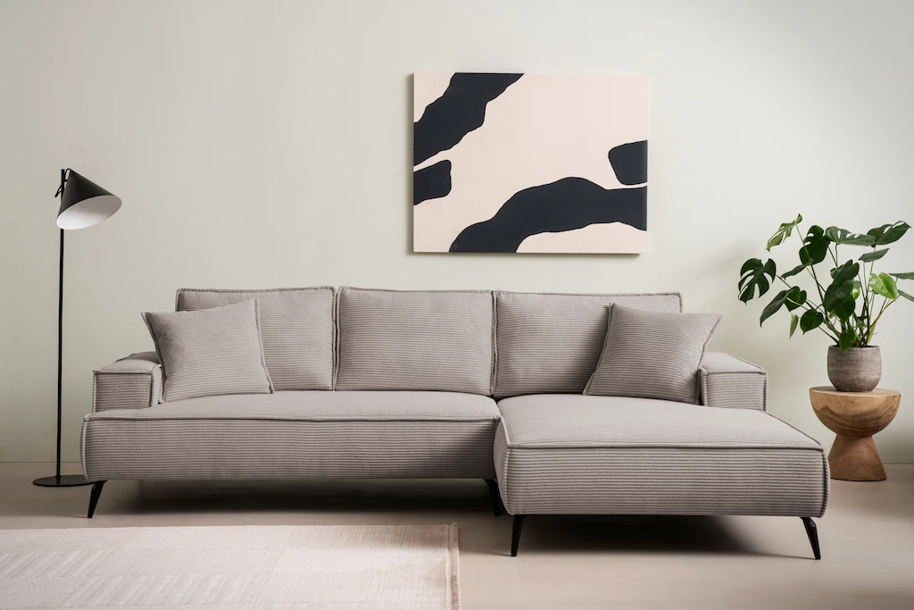 andas Ecksofa "TVINNU, L-Form in Cord, Sofa", wahlweise Ottomane rechts/lin günstig online kaufen