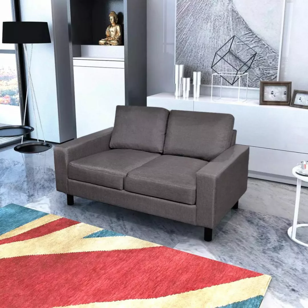 Sofa 2-sitzer Stoff Dunkelgrau günstig online kaufen