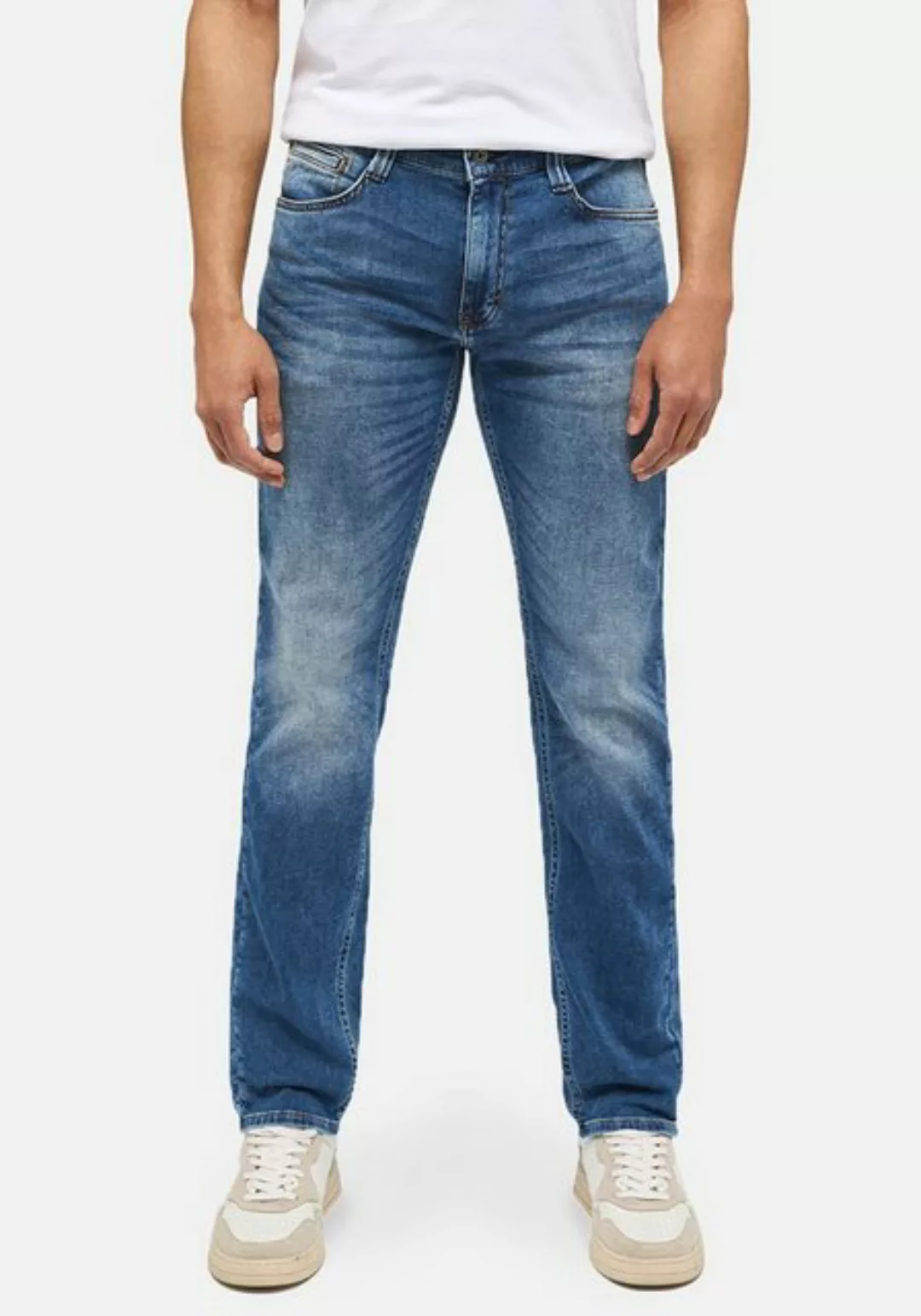 Mustang Herren Jeans Oregon - Tapered K Fit - Blau - Used Blue günstig online kaufen