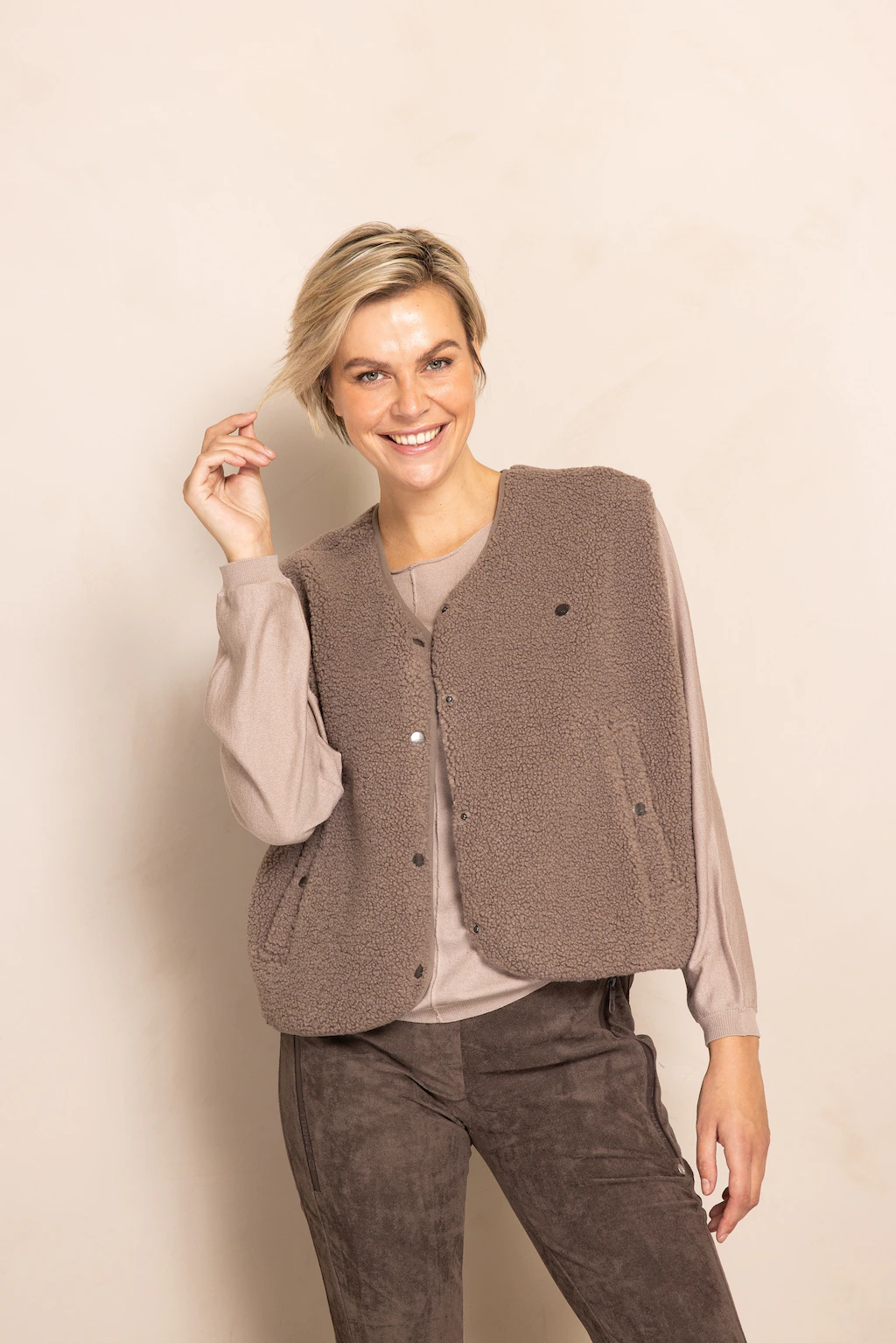 Zhrill Kurzweste "EREN", unifarben, casual, bequem günstig online kaufen