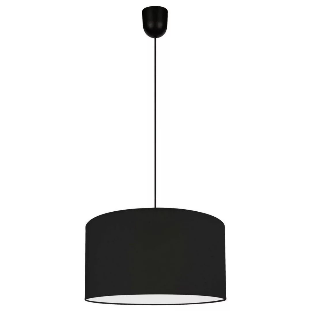 SPOT Light Pendelleuchte Dove schwarz Textil Kunststoff L/D: ca. 120x30 cm günstig online kaufen