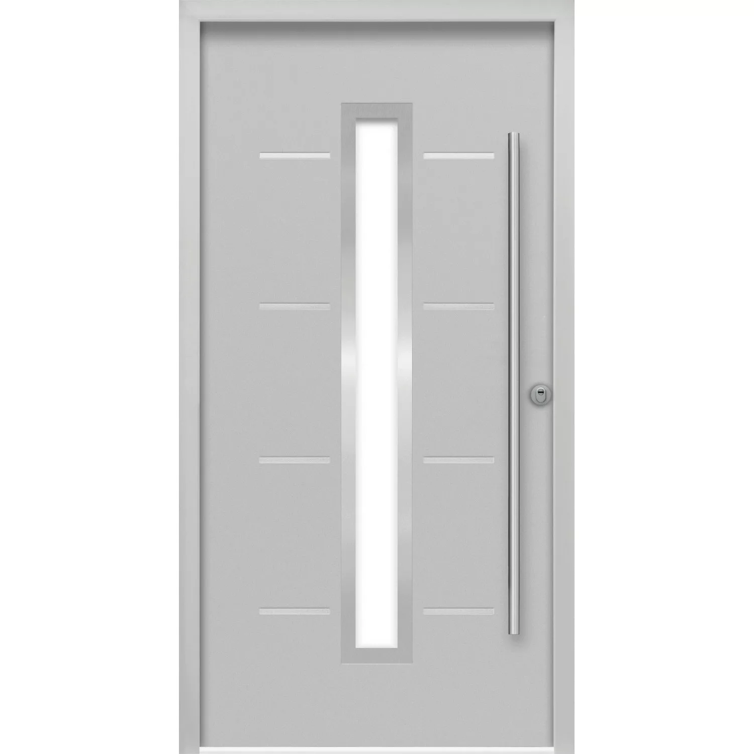 Sicherheits-Haustür ThermoSpace Milano Prime RC2 Grau 100 x 210 cm Anschlag günstig online kaufen