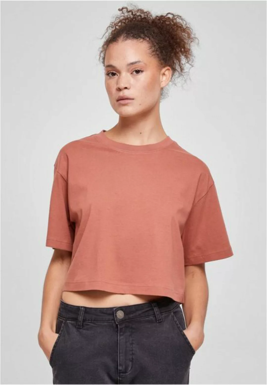 URBAN CLASSICS T-Shirt TB1555 - Ladies Short Oversized Tee terracotta 4XL günstig online kaufen