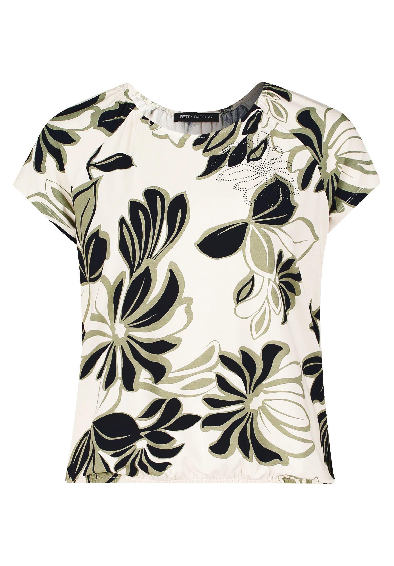 Betty Barclay Kurzarmshirt "Betty Barclay Damen Printshirt mit Gummizug", ( günstig online kaufen