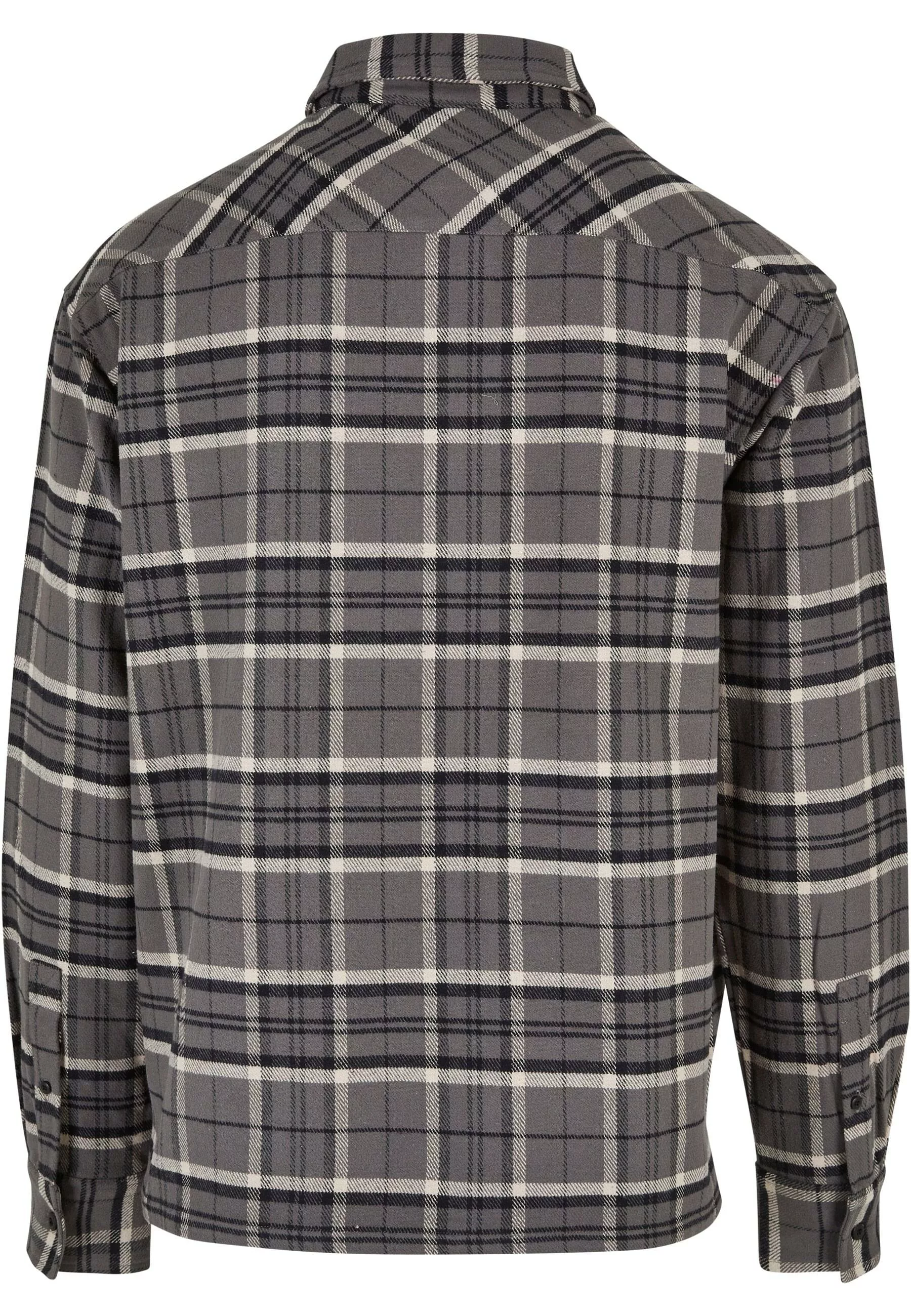 URBAN CLASSICS Langarmhemd "Urban Classics Herren Boxy Kane Check Shirt", ( günstig online kaufen