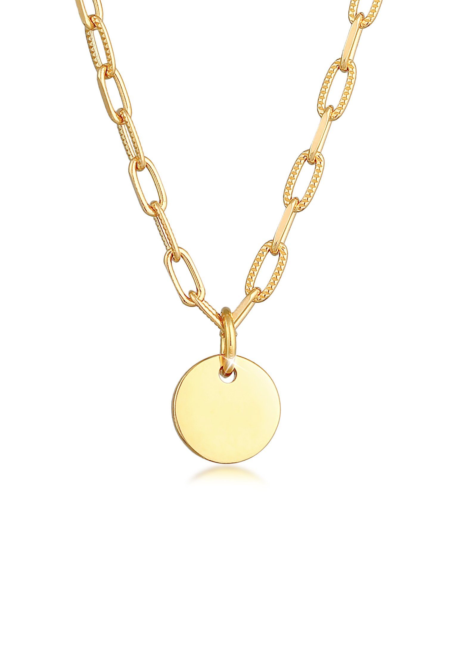 Elli Kette mit Anhänger Plättchen Coin günstig online kaufen