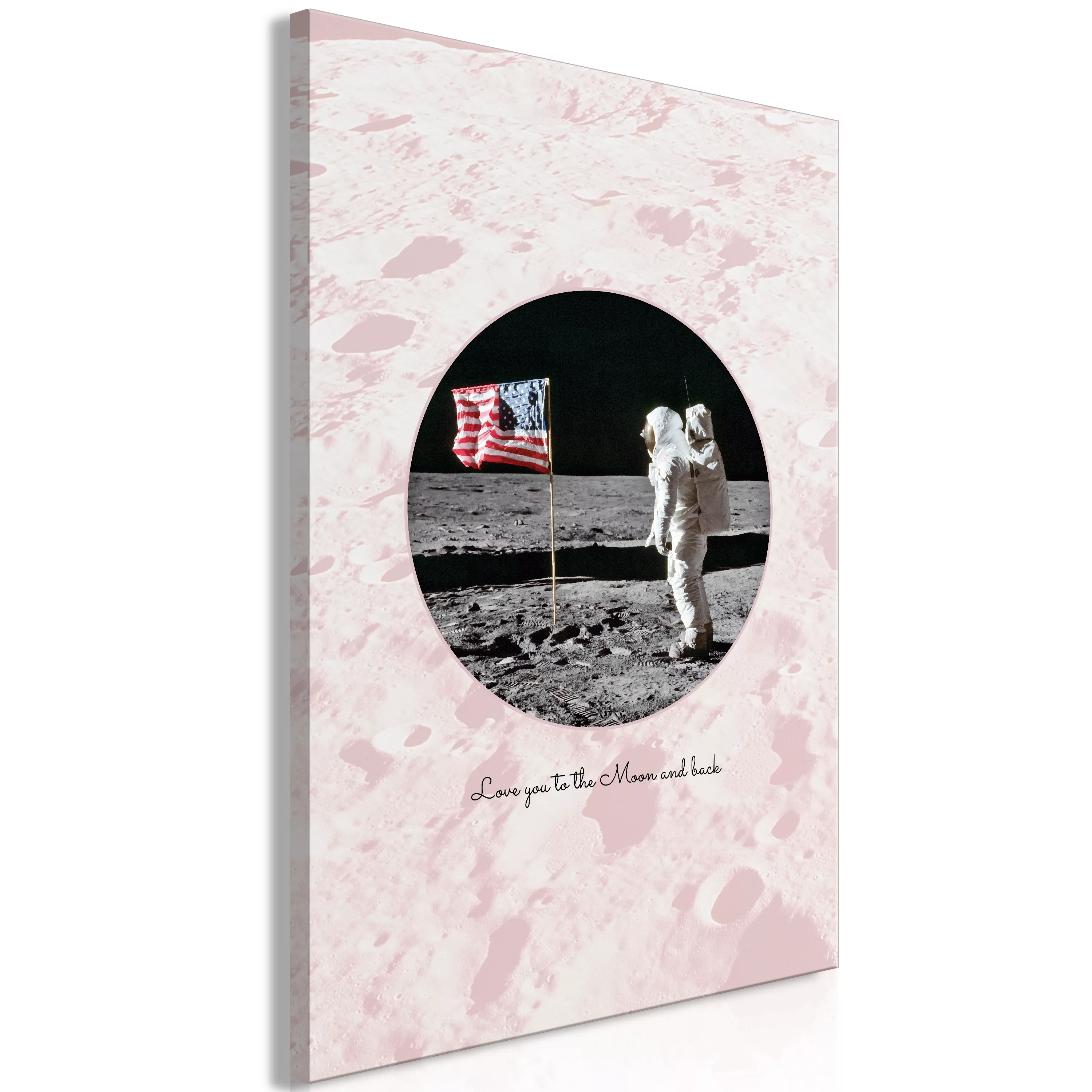 Wandbild - Love You To The Moon And Back (1 Part) Vertical günstig online kaufen
